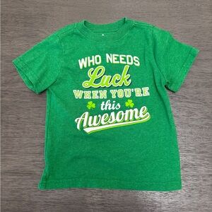 Green Kids T-Shirt with Fun Print